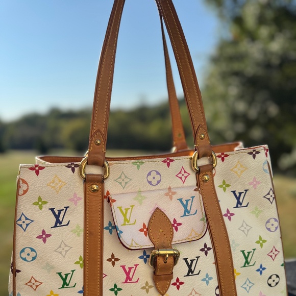 Louis Vuitton Multicolor Monogram Tote – Designed by Takashi Murakami with COA - Picture 2 of 7